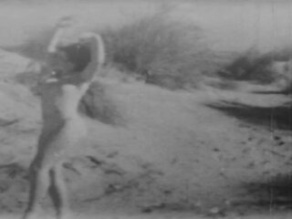 Young female and woman naked outside - Action in Slow Motion (1943)