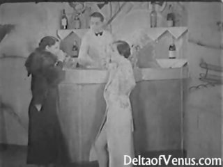 Authentic Vintage sex clip 1930s - FFM Threesome